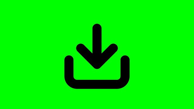 Download Icon Animation on Green Screen