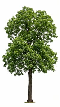 Isolated Pin Oak Tree Cutout PNG on Transparent Background
