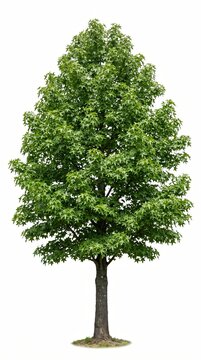 Isolated White Ash Tree Cutout PNG on Transparent Background