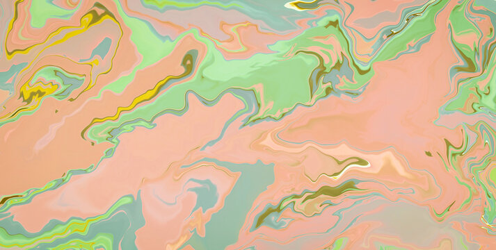 Decorative Acrylic Flow Bursting in Abstract Canvas Style