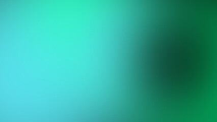 Obraz premium Abstract green gradient background. Smooth teal and emerald color transition wallpaper.