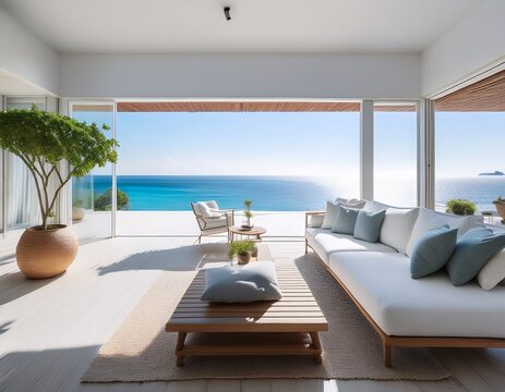 luxury seaside living room white elegance oceanview elegance white terrace retreat white living room paradise seafront luxury