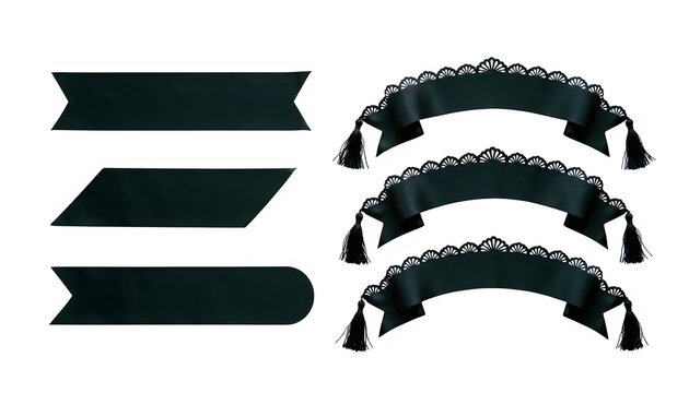 Black equal sign and sound wave icons isolated on transparent background