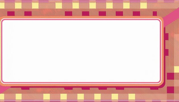 checkered border frame design