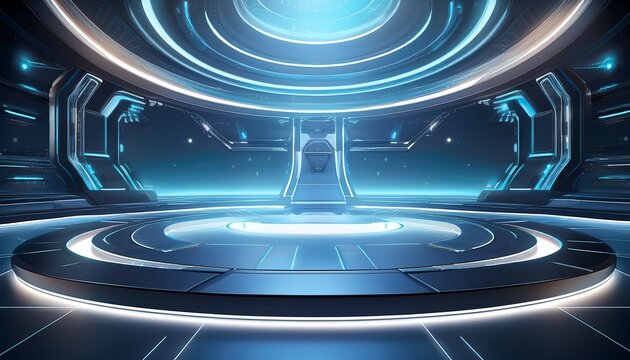 excellent futuristic clean blank stage background