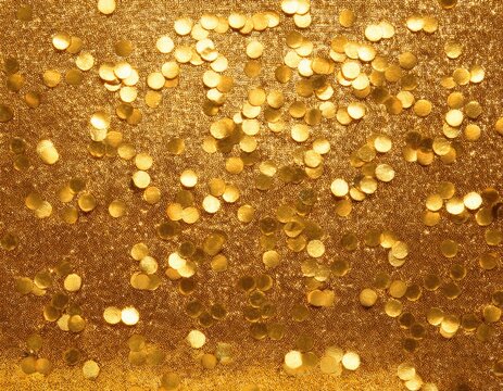 seamless gold glitter texture isolated on golden background sparkle sequin tinsel yellow bling gold glitter texture