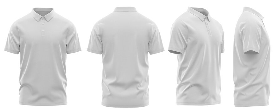  Polo Shirt - Self Fabric - Short Sleeve - Casual Style ( CLO3D )
