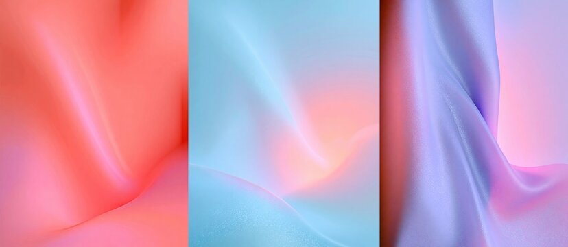 Abstract colorful fluid background with soft waves and light leaks