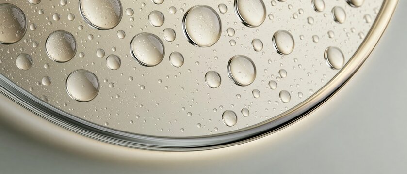 Close-up of raindrops on transparent glass surface
