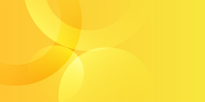 Fluid yellow gradient shapes composition on a vermilion background for modern design.