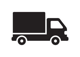 Fototapeta premium Delivery Truck Icon, Editable Vector Illustration