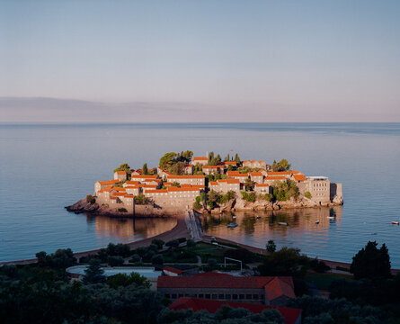 Sveti Stefan in Montenegro shot on film 