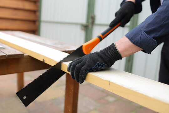 man working in the yard