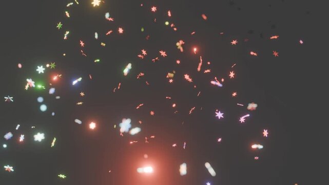 fireworks in the night sky