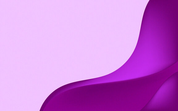 Elegant purple wave curve abstract papercut layer background