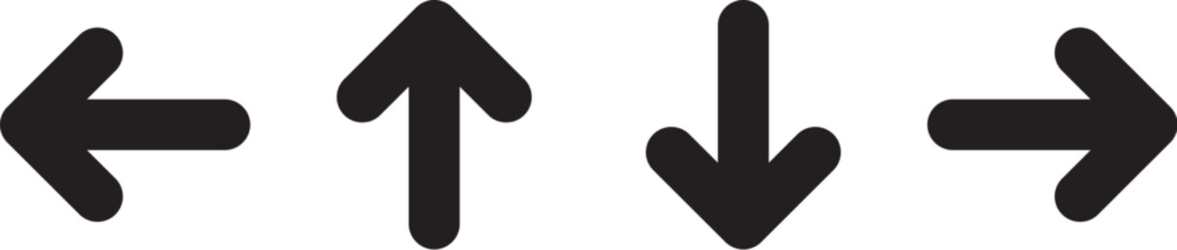 Arrow icons. Arrow vector collection. Arrow. Cursor. Modern simple arrows. Vector illustration.