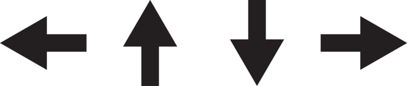 Arrow icons. Arrow vector collection. Arrow. Cursor. Modern simple arrows. Vector illustration.