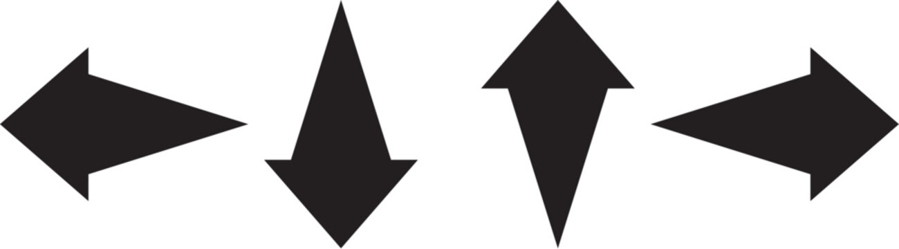 Arrow icons. Arrow vector collection. Arrow. Cursor. Modern simple arrows. Vector illustration.