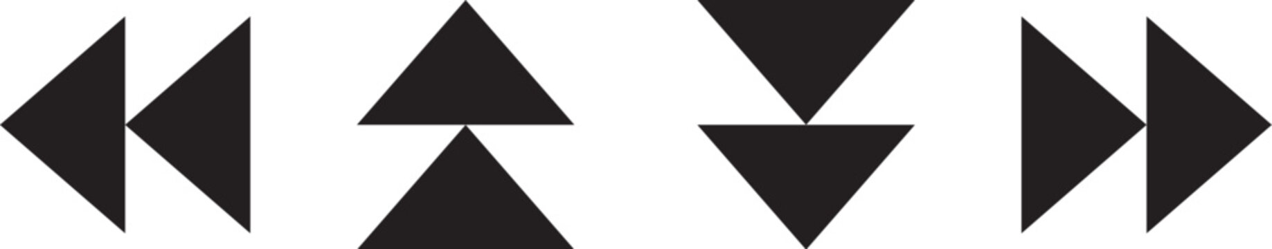 Arrow icons. Arrow vector collection. Arrow. Cursor. Modern simple arrows. Vector illustration.