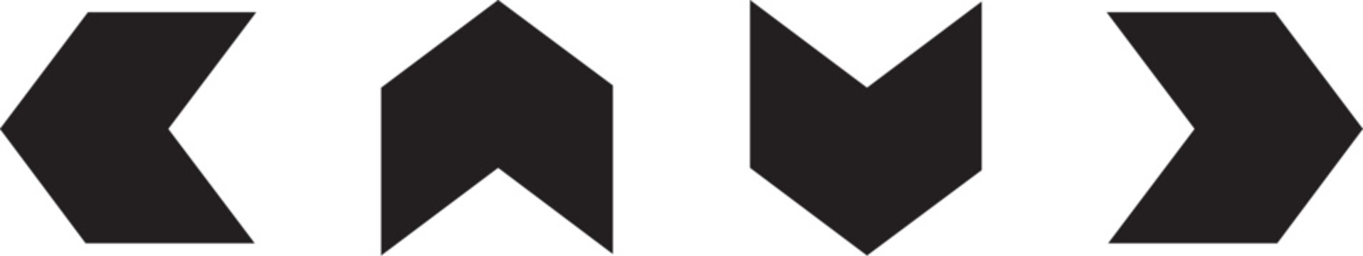 Arrow icons. Arrow vector collection. Arrow. Cursor. Modern simple arrows. Vector illustration.