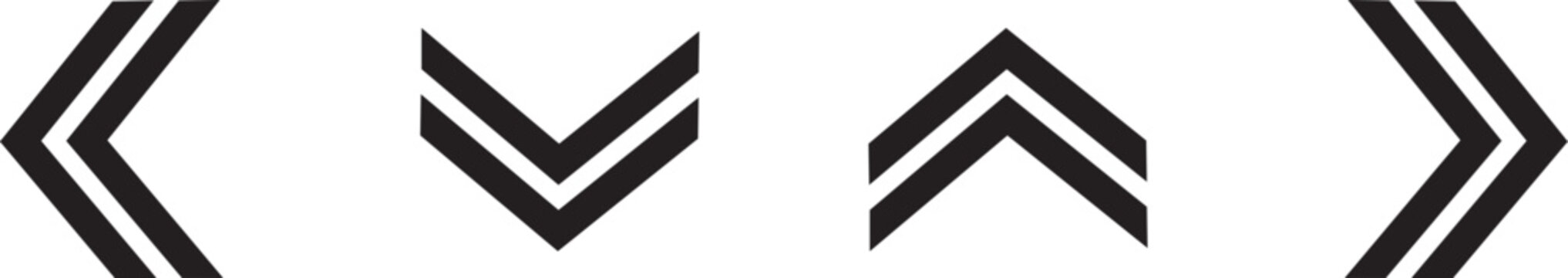 Arrow icons. Arrow vector collection. Arrow. Cursor. Modern simple arrows. Vector illustration.