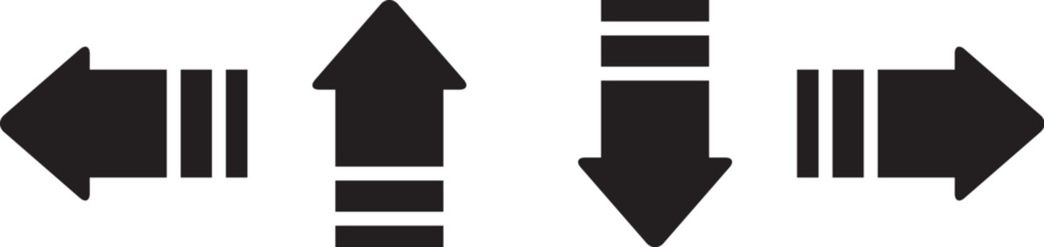 Arrow icons. Arrow vector collection. Arrow. Cursor. Modern simple arrows. Vector illustration.