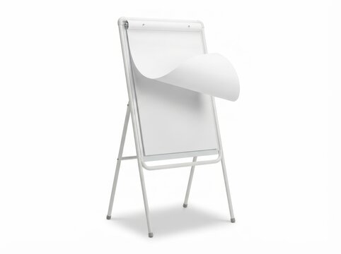 Blank Office Flip-Over Easel Board in Studio Setting