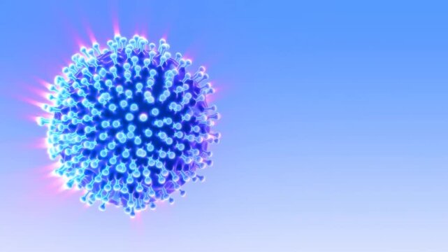 Glowing 3D Network Node Expanding Animation