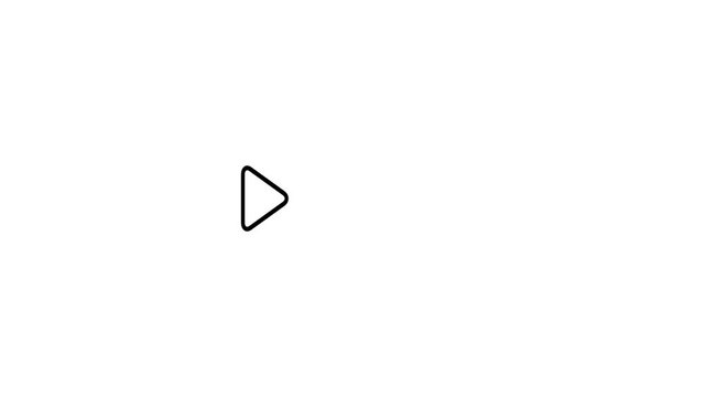 Right-directional arrow loop animation. Animated arrows for the overlay video layer. arrow icon concept animation.