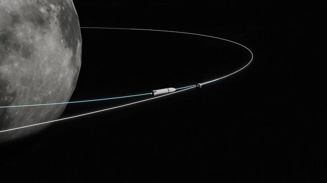 Starship HLS Undocking from Orion and Lunar Landing | Artemis Moon Mission CGI