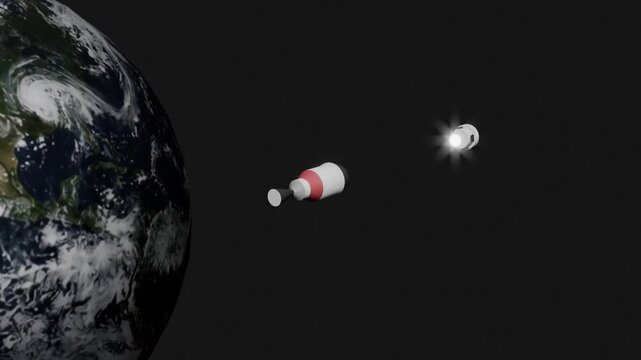 Orion Module Separation After Trans-Lunar Injection