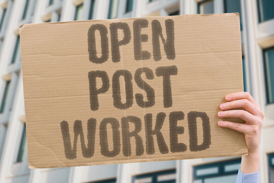 "Open Post Worked" The public message succeeded. OPEN.POST.WORKED.SUCCESS.PUBLIC.