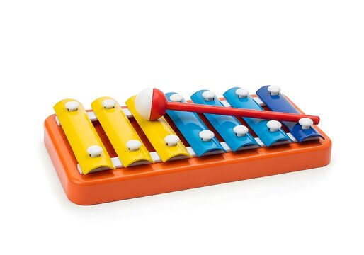 Colorful wooden children's xylophone toy