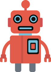 Naklejka premium funny cartoon robot