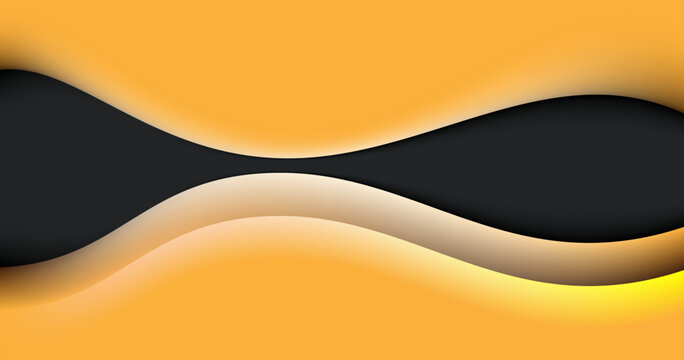 Yellow geometric black creative design blue background