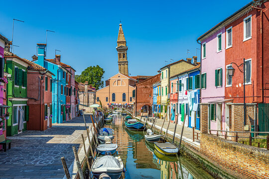 Burano canal reflection, Italy