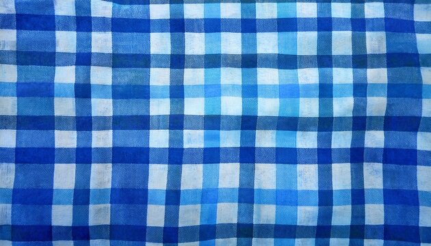 cornflower blue checkered pattern background with painterly texture a charming cottagecore backdrop for seaside dining branding handmade textile crafts rustic country aesthetic layouts