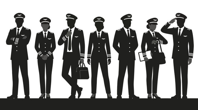 Airline Pilots Silhouettes - Professional Aviators Group
