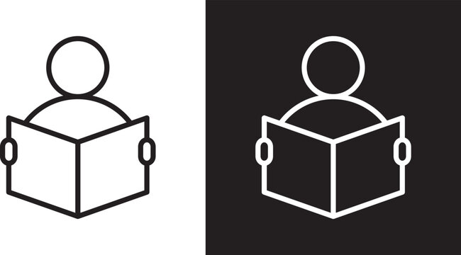 Reading book icon