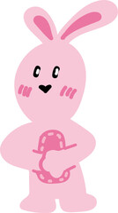 pink rabbit/핑크토끼 © sunhee