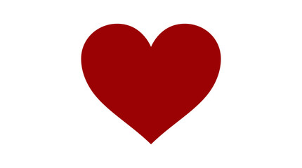 Obraz premium A large red heart symbol is prominently displayed.