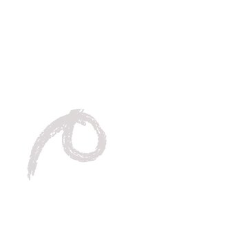 white fishing hook icon on black background