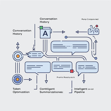 Context Management Architecture with Memory Retrieval, Token Optimization, and Intelligent Summarization Flow