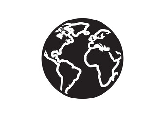 Obraz premium Globe Icon, Vector Illustration