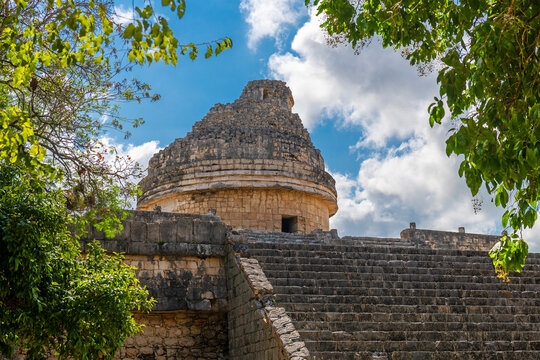 Mayan astronomical observatory of El Caracol, Chichen Itza, Mexico.