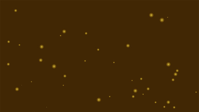 Brown background with gold sparkles and dots Vector