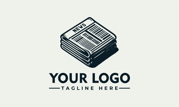 Professional Newspaper Logo Template for News Agency and Media Journalism Business