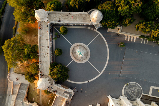 Hungary, Budapest, Look down photo about the Fisherman's bastion