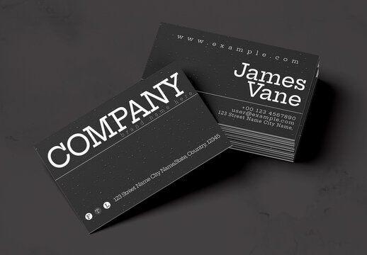 Business Card Template Layout