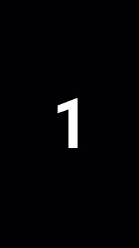 5 Seconds Countdown Timer with Circular Dash Loading Animation on Transparent Background. 4K video, Alpha Channel.